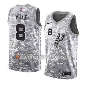Camiseta Hombre NBA San Antonio Spurs Patty Mills 8 2018-19 Nike Gris Swingman